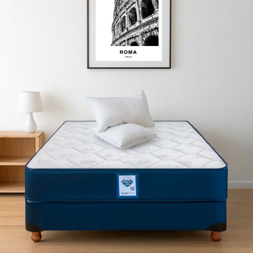 Colchón de Espuma y Sommier Spring Air 2 Plazas 140x190cm + Almohadas - Image 4